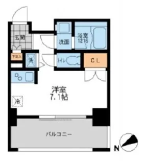 プライマル三軒茶屋【7階】の間取り