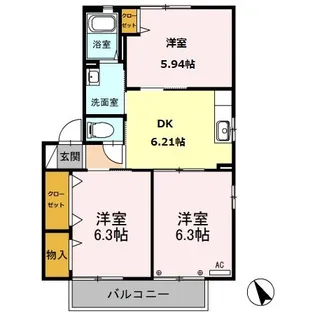 アークメゾン【2階】の間取り