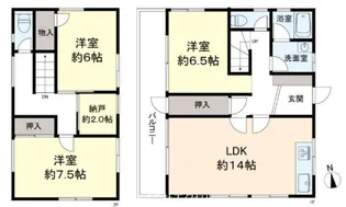 東京都日野市南平9【一戸建】の間取り