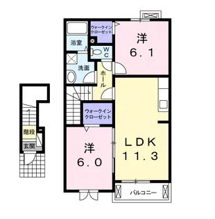 シエル ブル【2階】の間取り
