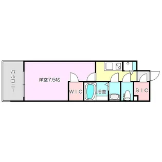 1Kの間取り画像