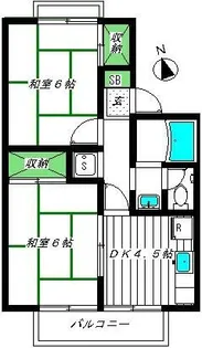 神奈川県小田原市蓮正寺【アパート】の間取り