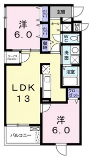 静岡県浜松市中央区松城町【マンション】の間取り