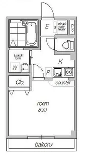 ブルーシア浅草橋【2階】の間取り