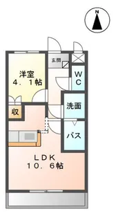 エスポ・ワール【1階】の間取り