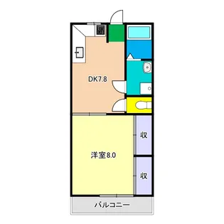 前田マンション【4階】の間取り