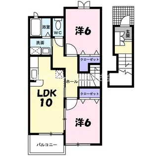 カーサヴェルデ【2階】の間取り