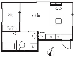 アピチェ南千住B棟【3階】の間取り