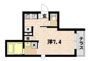 1Kの間取り画像