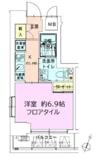 門前仲町レジデンス弐番館【4階】の間取り