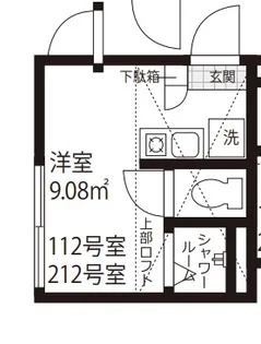 東京都江戸川区西小岩1【アパート】の間取り