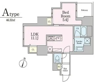 シュトラーレ本駒込【4階】の間取り