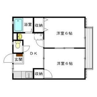 メゾン函南【1階】の間取り