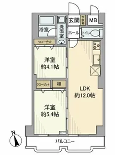 シャトレー町田ガーデン【4階】の間取り
