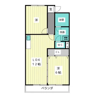 香流グリーンハイツ【3階】の間取り