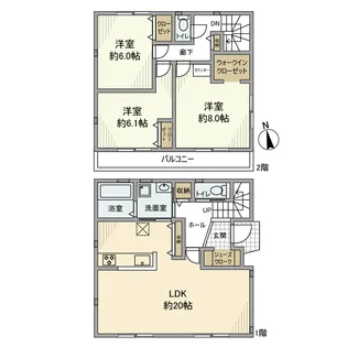 神奈川県逗子市久木4【一戸建】の間取り