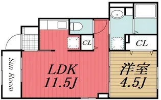 千葉県市原市今津朝山【アパート】の間取り