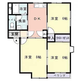 山形県山形市松波4【アパート】の間取り