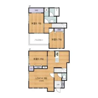 東京都稲城市平尾1【一戸建】の間取り