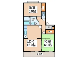 フレグランス荻野A【1階】の間取り