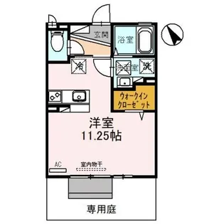 エスパシオ【1階】の間取り