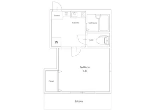 メゾンクアトロ【1階】の間取り