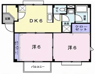 兵庫県加古川市加古川町南備後【アパート】の間取り