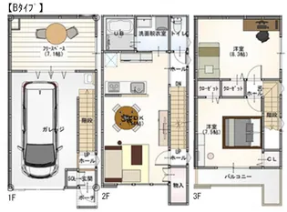 愛知県名古屋市中川区八田町【一戸建】の間取り