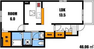 コンフォール弐番館【1階】の間取り