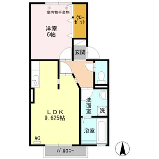 ヴィラ サンマリン【2階】の間取り
