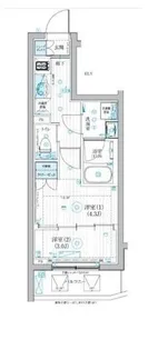 ブライズ二子新地【1階】の間取り