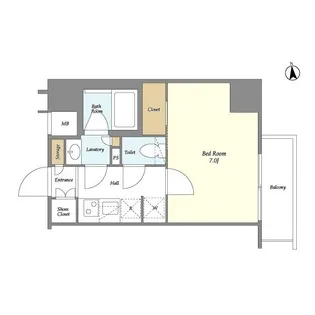 The Grand Blossom【6階】の間取り