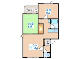 リバ-サイドハイム【2階】の間取り