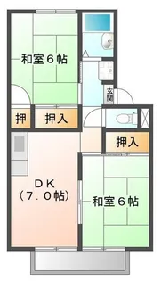 プレジール千代田【2階】の間取り