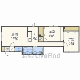 ルミエール菊水元町3・5【1階】の間取り