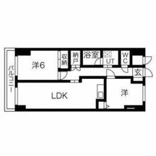 川崎スパマンション【12階】の間取り