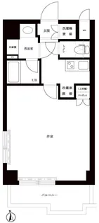 ルーブル南麻布【4階】の間取り