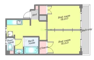 ドミール石川【2階】の間取り