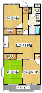 グリーンタウン第三ミズホ【2階】の間取り