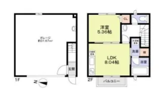 神奈川県足柄上郡中井町井ノ口【アパート】の間取り