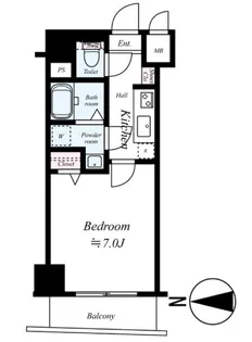 グリフィン・品川大井【9階】の間取り