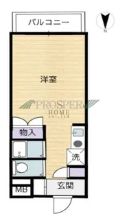 グランドムール玉造【6階】の間取り