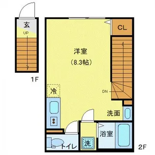 MQuarto松戸新田【2階】の間取り