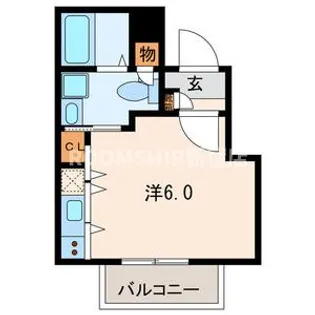 東京都渋谷区東1【アパート】の間取り