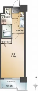 エンクレスト警固【7階】の間取り