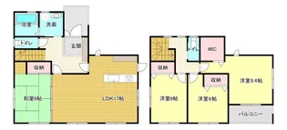 静岡県浜松市中央区上浅田1【一戸建】の間取り