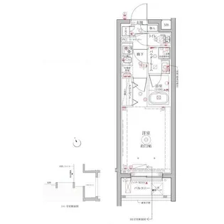 クレイシアIDZ祐天寺II【1階】の間取り