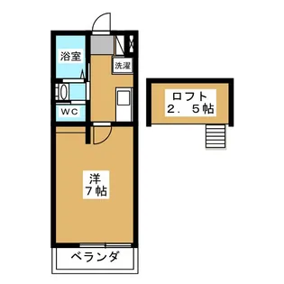 ヨコハマベイ プリンス プリンセス【2階】の間取り