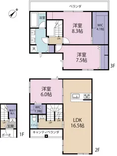 東京都世田谷区砧4【マンション】の間取り