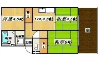 メロディーハウス樫山【1階】の間取り